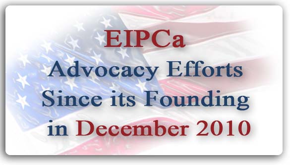 EIPCa Advocacy Efforts Since its Founding in December 2010